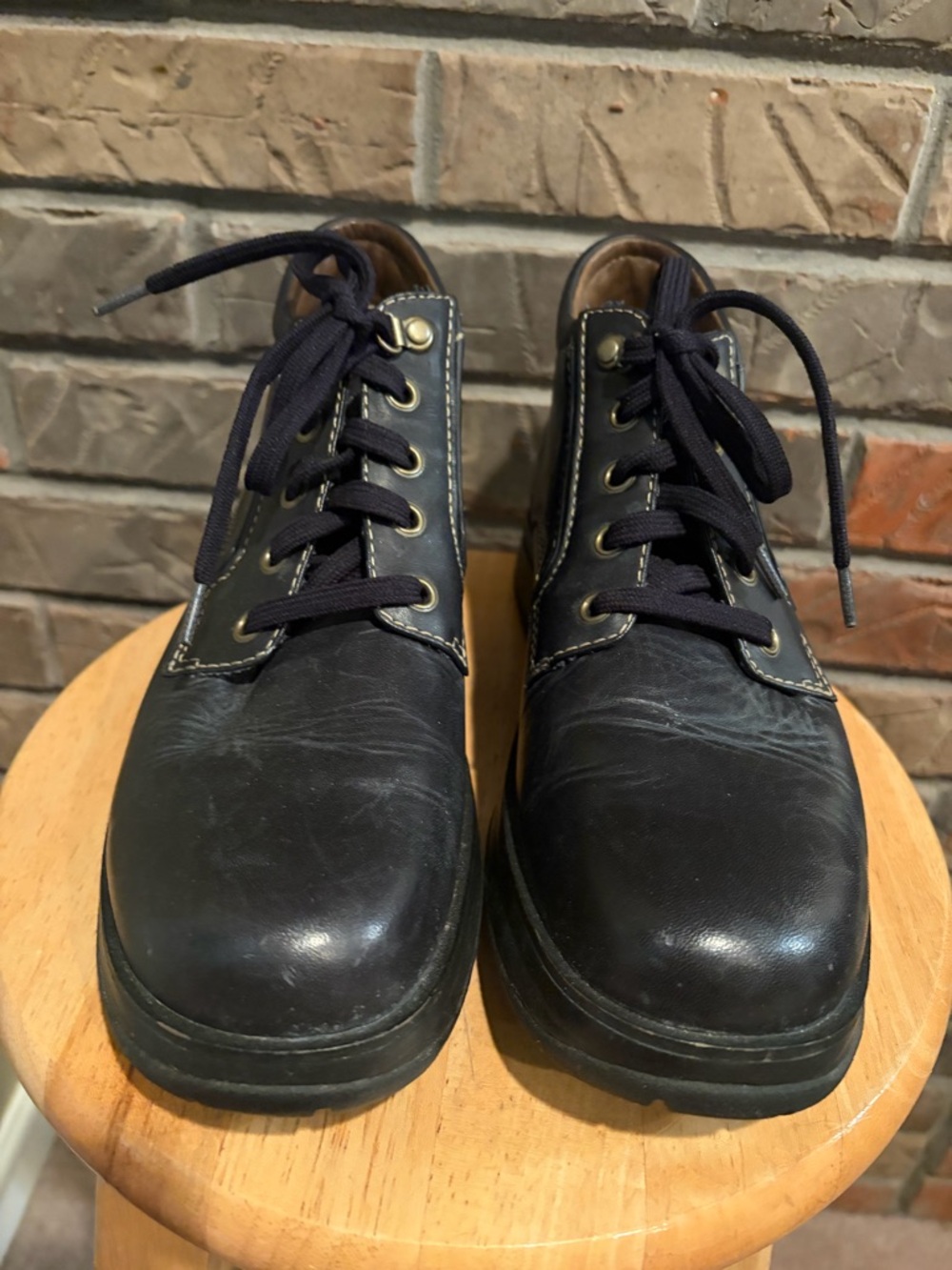 Timberland Black Leather Chukka Women's Boots Size 8.5 - Picture 5 of 11